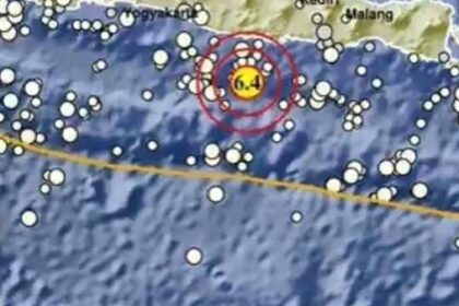 Gempa Magnitudo 6,4 Guncang Pacitan